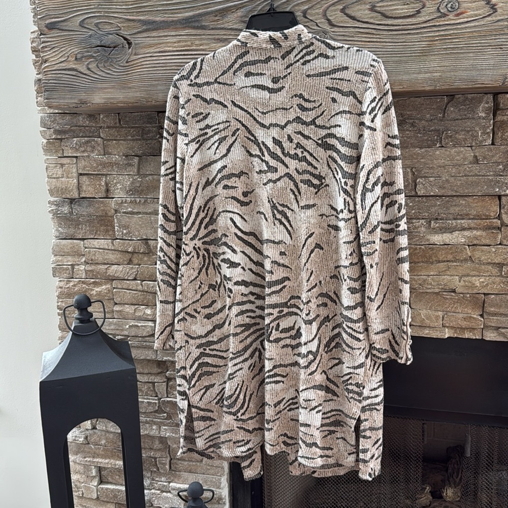 Chicos cardigan animal print long M - Picture 6 of 7